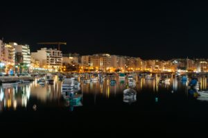 night in Sliema